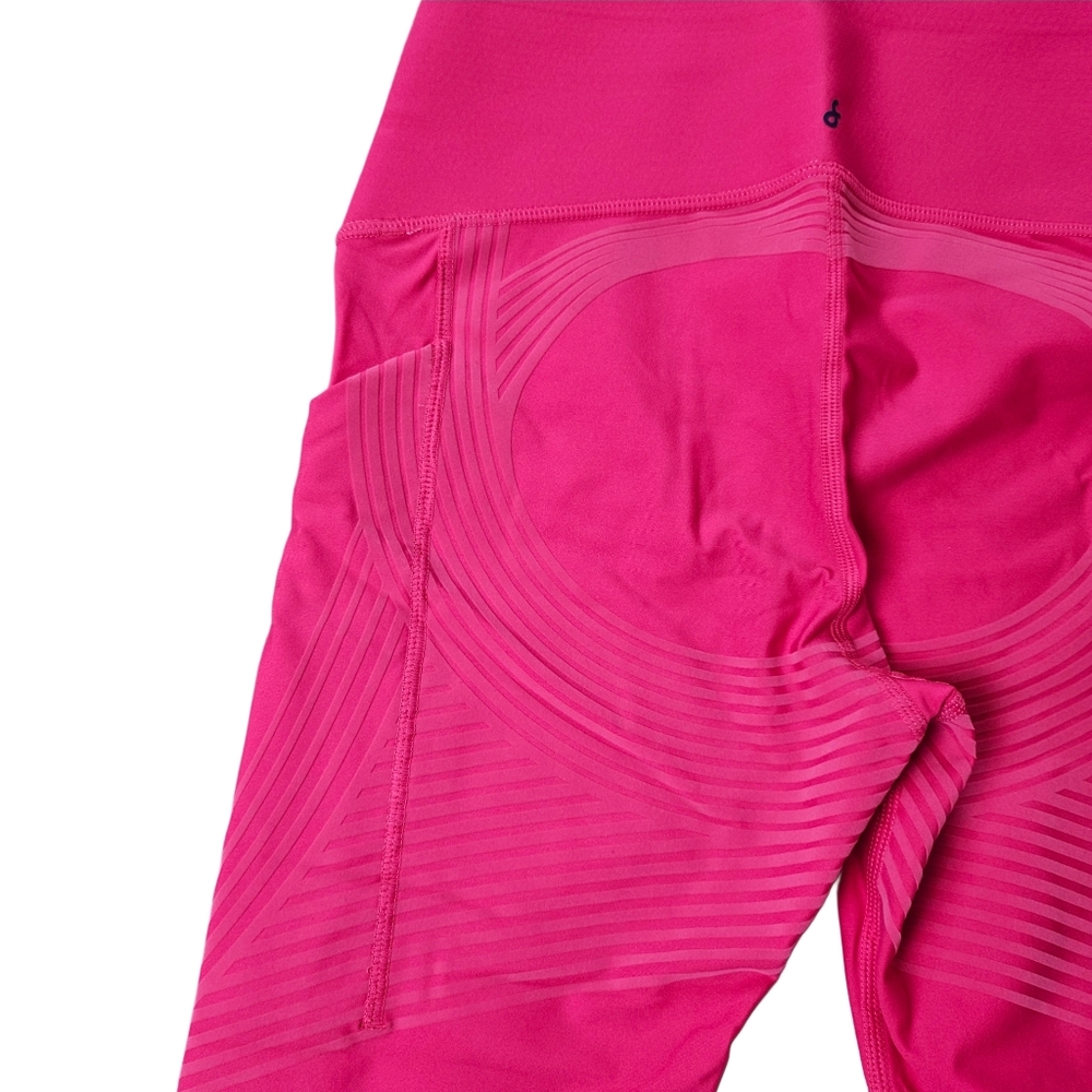 ❤️VALENTINE SPECIAL❤️FANKA Body Sculpt Side Pocket Capri Leggings In Magenta - Picture 11 of 12